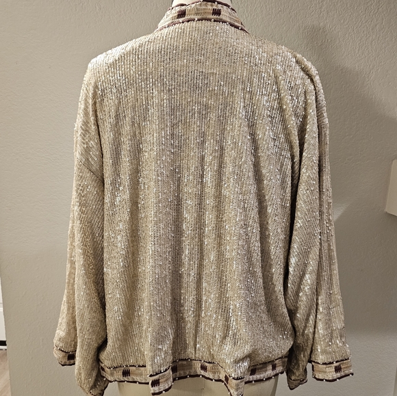 Johnny Was Sequin cropped Jacket - Picture 9 of 15